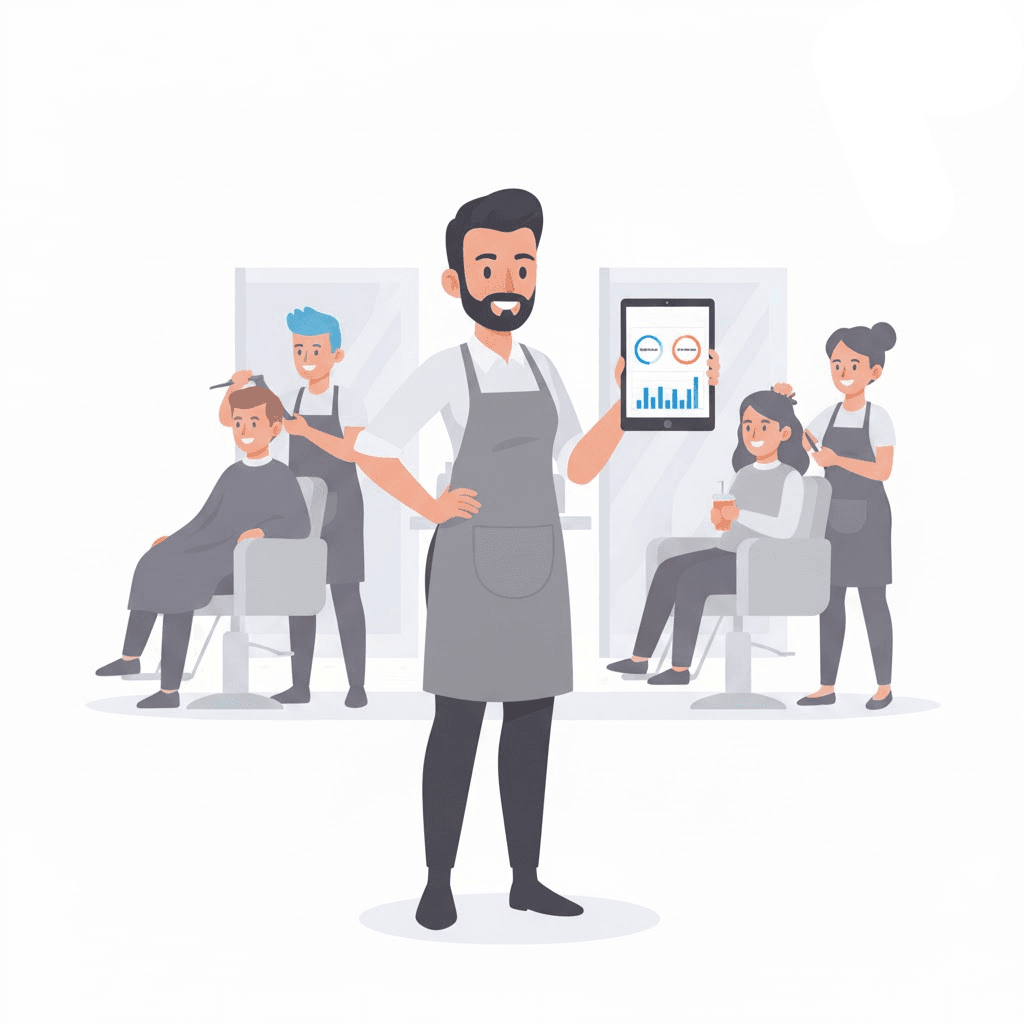 Sales tracking illustration